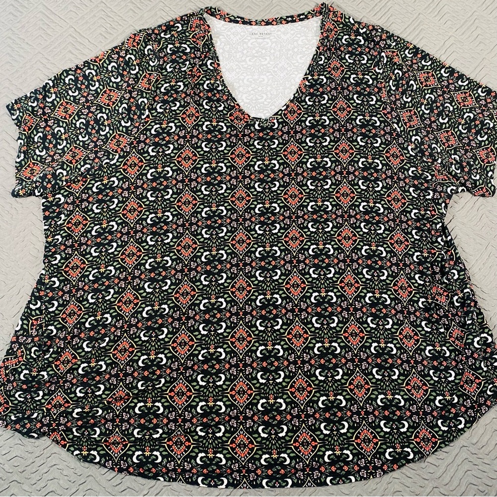 Lane Bryant V Neck Tee Plus Size 34/36 5X